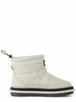 Tommy Jeans Boots & Stiefeletten*Damen Boots mit Leder-Anteil vanille uni