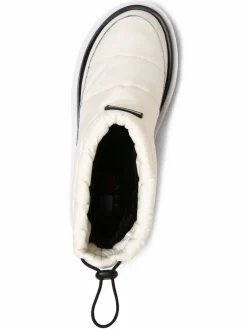 Tommy Jeans Boots & Stiefeletten*Damen Boots mit Leder-Anteil vanille uni