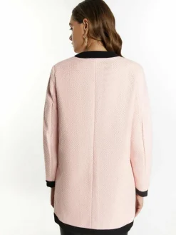 Faina Blazer*Damen Bouclé Blazer rosa uni