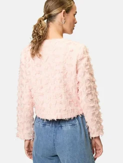 zero Blazer*Damen Bouclè-Blazer pink uni