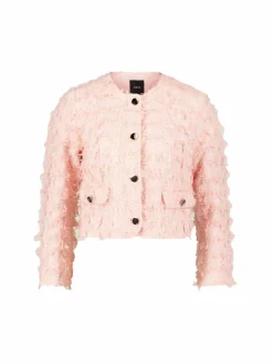zero Blazer*Damen Bouclè-Blazer pink uni