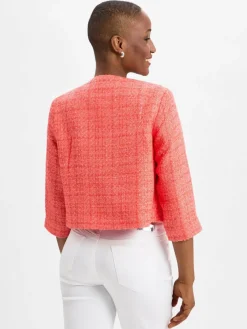 Betty Barclay Blazer*Damen Bouclé-Kastenjacke koralle strukturiert