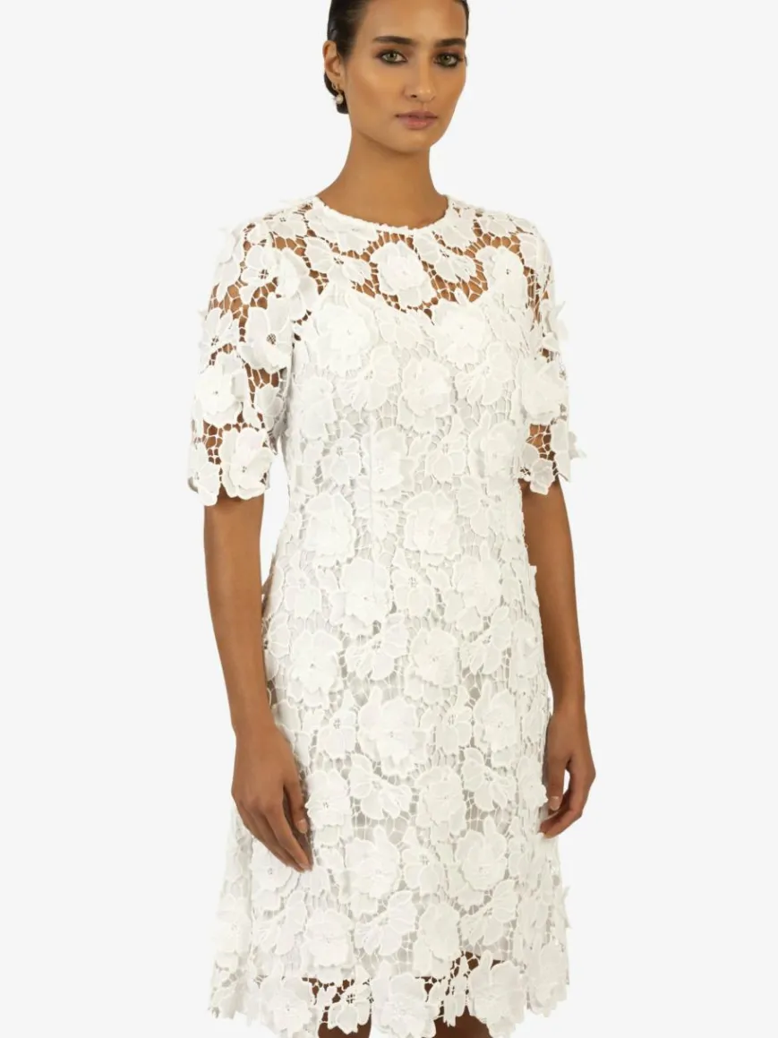 Kraimod Kleider*Damen Brautkleid weiß gemustert