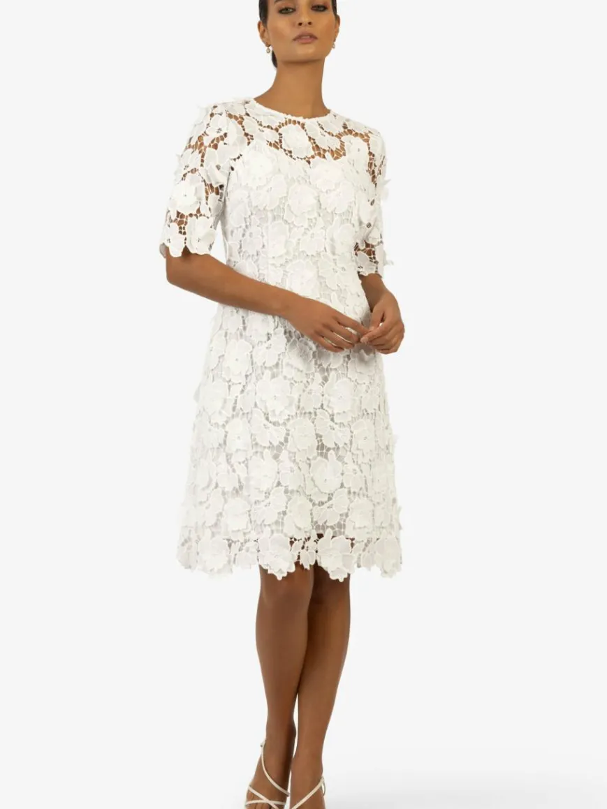 Kraimod Kleider*Damen Brautkleid weiß gemustert