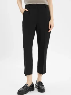 Someday Hosen*Damen Bundfaltenhose - Cisan Fine schwarz uni