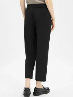 Someday Hosen*Damen Bundfaltenhose - Cisan Fine schwarz uni