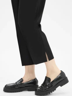 Someday Hosen*Damen Bundfaltenhose - Cisan Fine schwarz uni