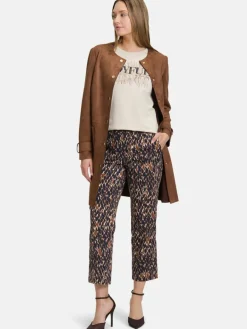 Betty Barclay Hosen*Damen Businesshose marine mehrfarbig gemustert