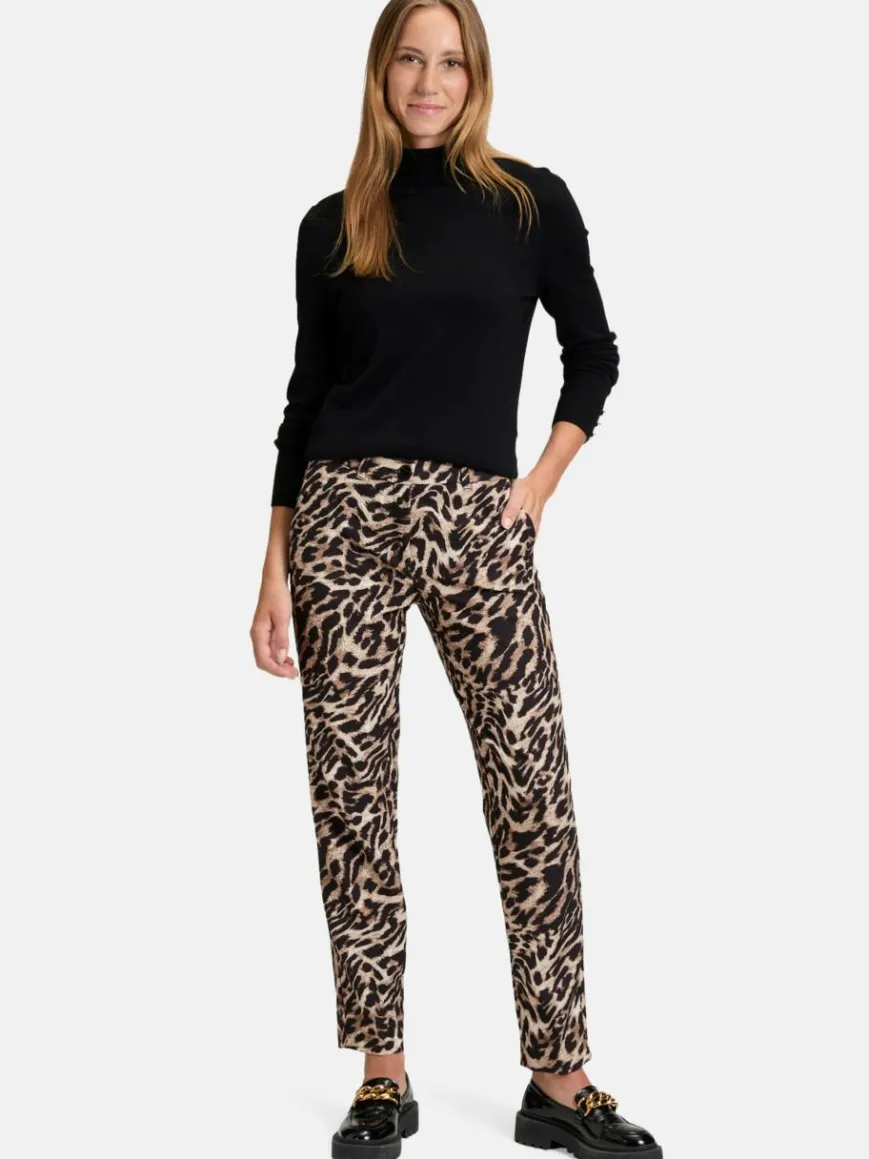 Betty Barclay Hosen*Damen Businesshose schwarz mehrfarbig gemustert