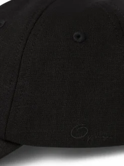 Opus Mützen & Hüte*Damen Cap mit Leinen-Anteil - Asade schwarz uni