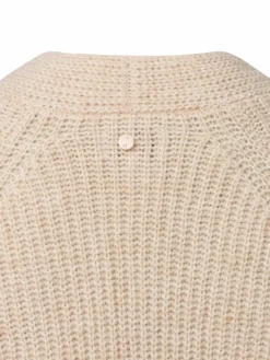 Nümph Pullover & Strickjacken*Damen Cardigan mit Alapka-Anteil - Nuzindi beige uni