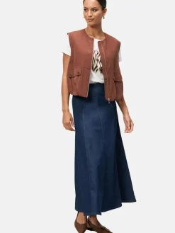 zero Jacken & Westen*Damen Cargo-Weste beige uni