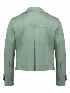 Cartoon Blazer|Jacken & Westen*Damen Casual-Jacke khaki grün uni