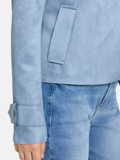 Cartoon Blazer|Jacken & Westen*Damen Casual-Jacke blau uni