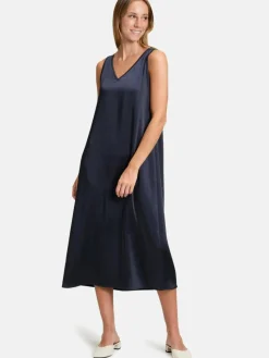 Vera Mont Kleider*Damen Casual-Kleid blau uni