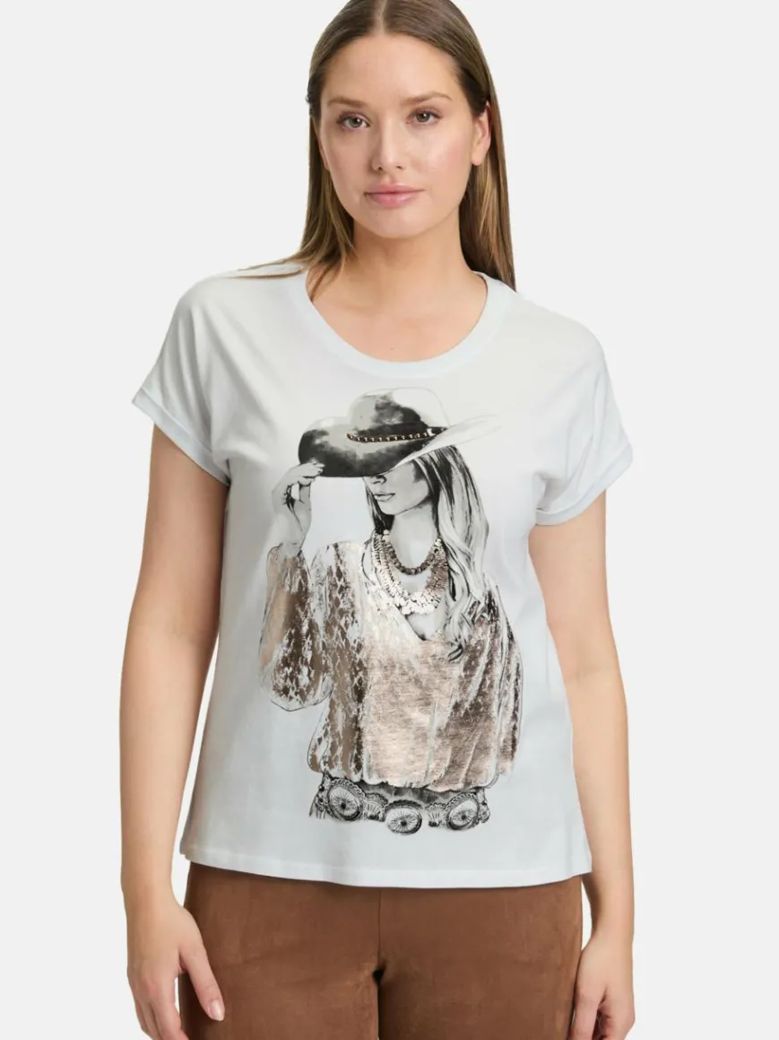 Betty Barclay Shirts & Tops*Damen Casual-Shirt weiß bedruckt