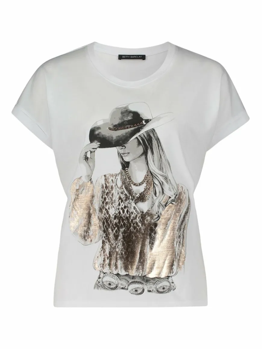 Betty Barclay Shirts & Tops*Damen Casual-Shirt weiß bedruckt