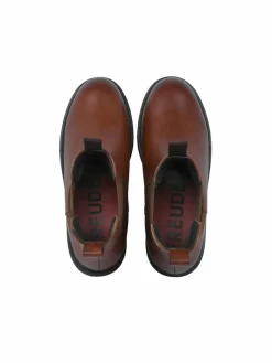 FREUDE Boots & Stiefeletten*Damen Chelsea Boot - BIANDA cognac bedruckt