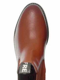 FREUDE Boots & Stiefeletten*Damen Chelsea-Boots - BIMBA cognac bedruckt