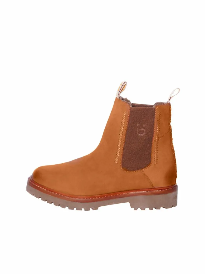 FREUDE Boots & Stiefeletten*Damen Chelsea-Boots - BOA cognac bedruckt