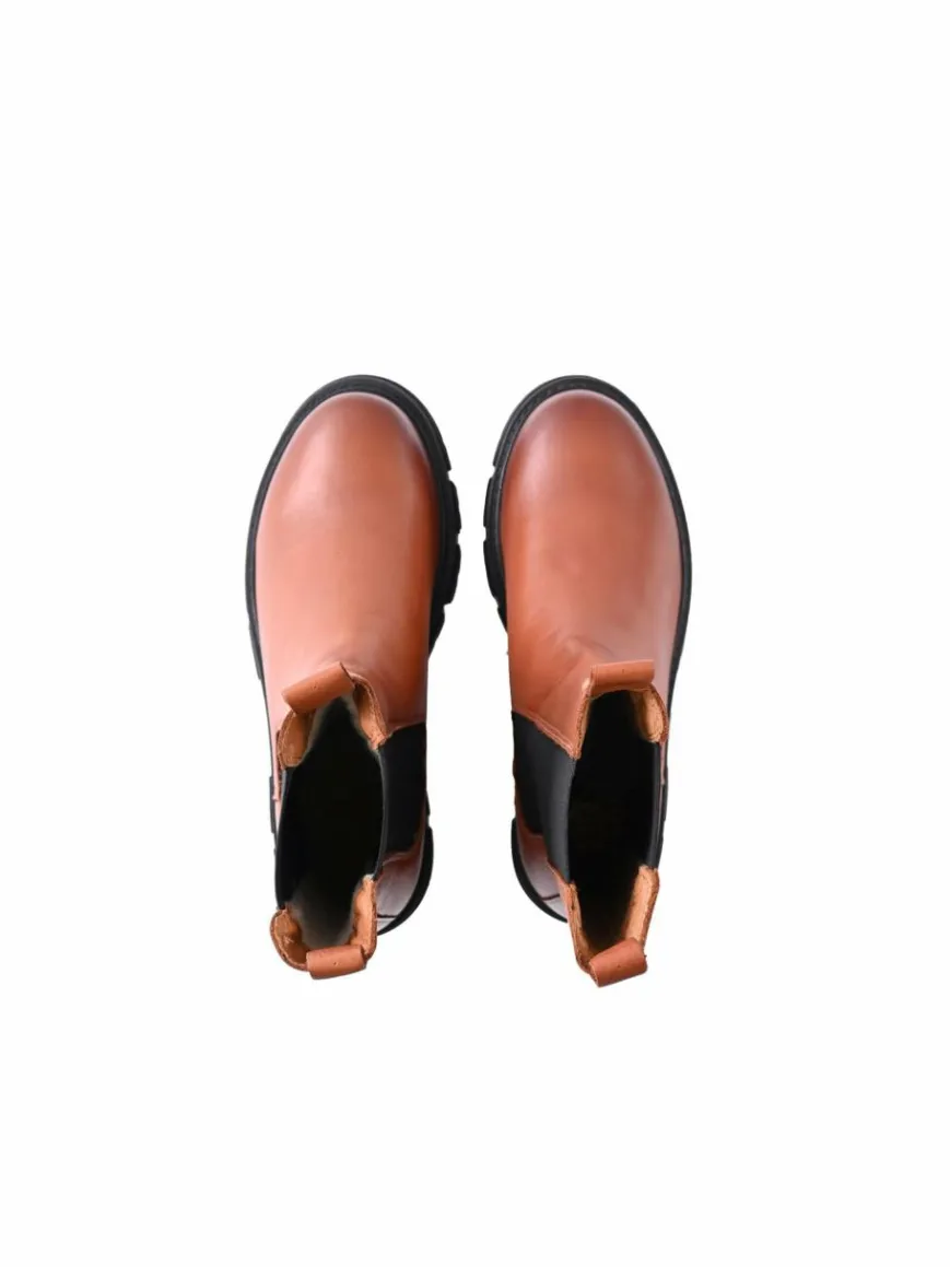 Apple of Eden Boots & Stiefeletten*Damen Chelsea-Boots - CHER cognac uni