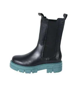 Apple of Eden Boots & Stiefeletten|Stiefel*Damen Chelsea-Boots - CHER schwarz petrol uni