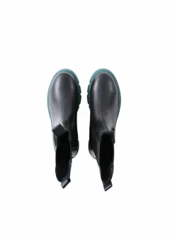 Apple of Eden Boots & Stiefeletten|Stiefel*Damen Chelsea-Boots - CHER schwarz petrol uni