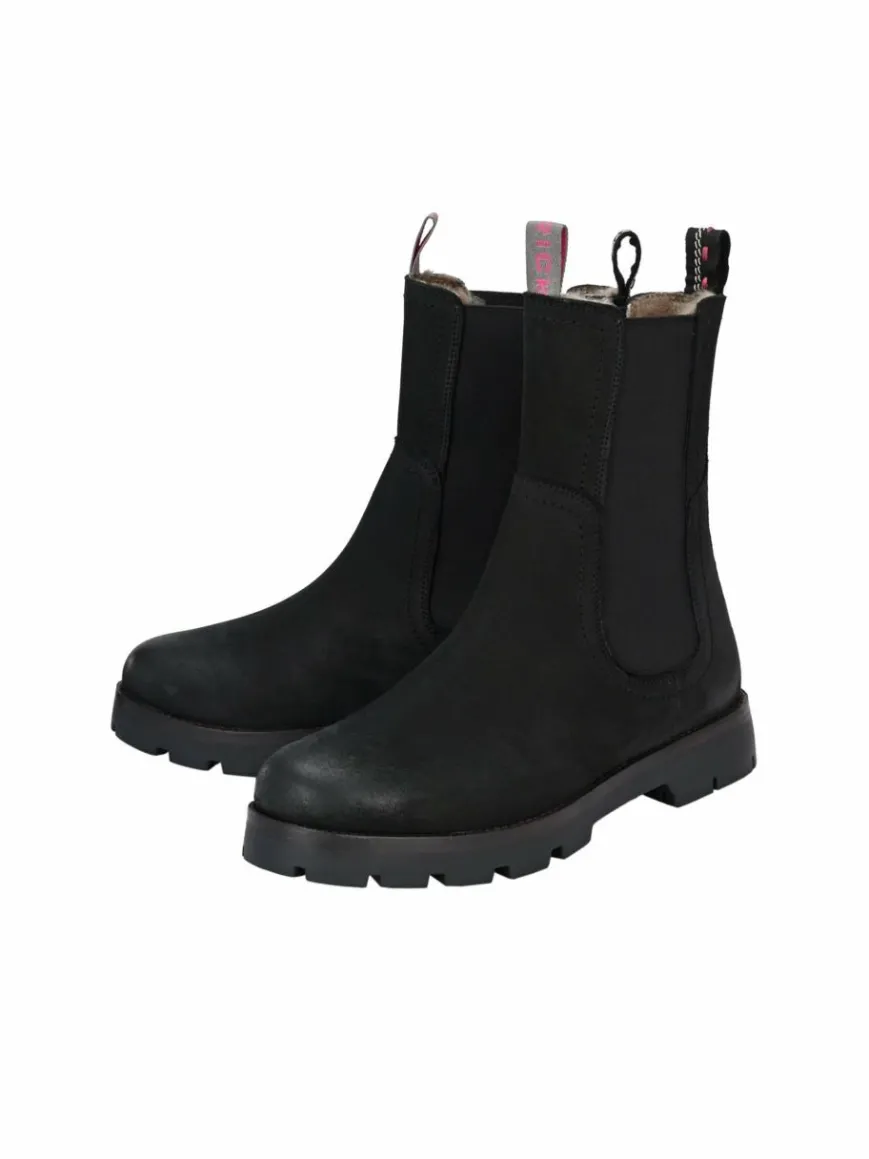 Crickit Boots & Stiefeletten*Damen Chelsea-Boots - EVE schwarz uni