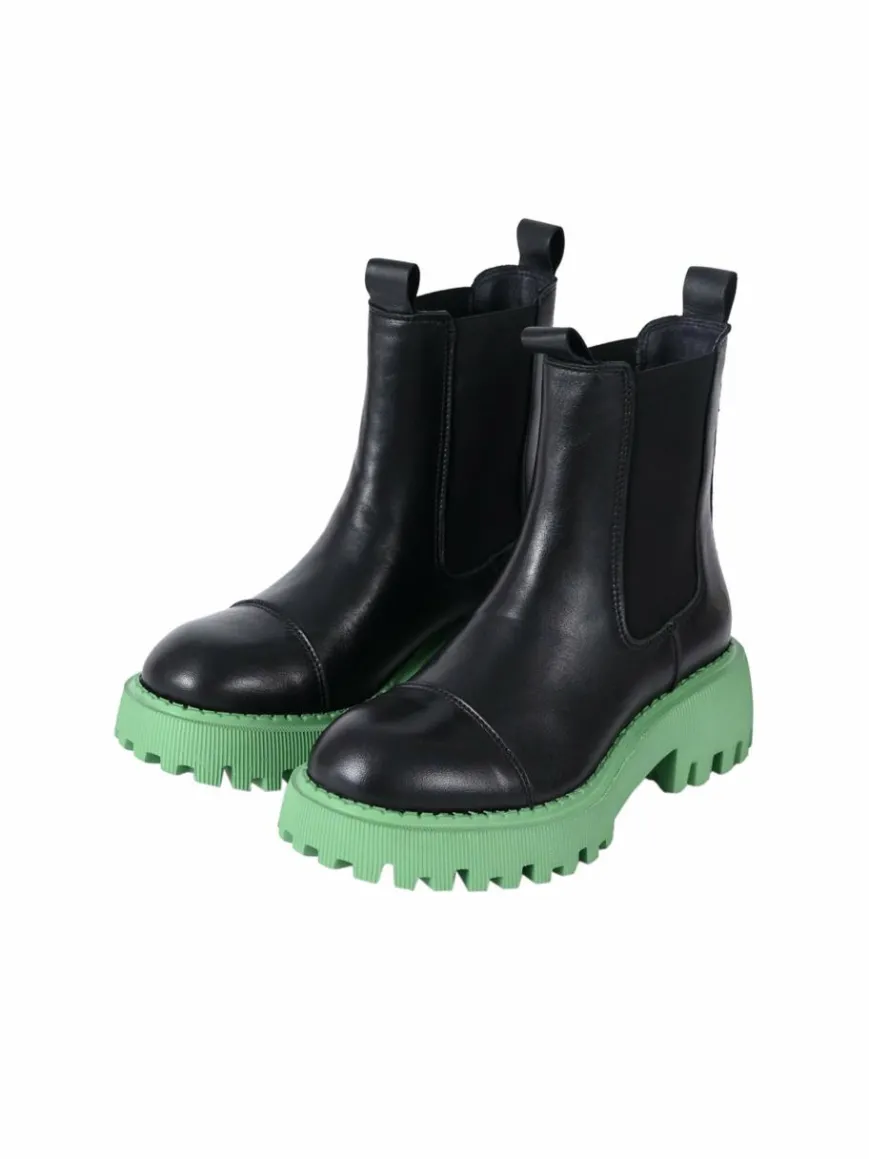 Apple of Eden Boots & Stiefeletten*Damen Chelsea-Boots - FLO lind schwarz uni