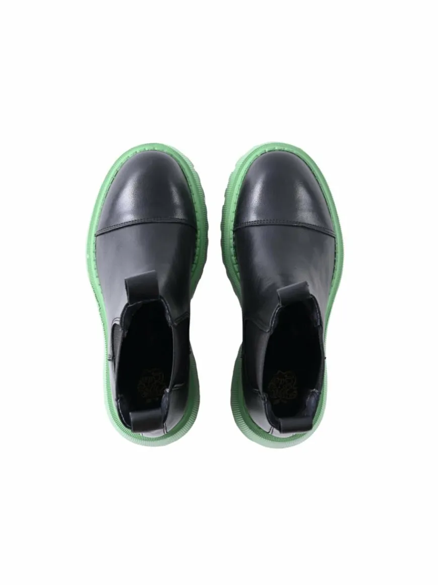 Apple of Eden Boots & Stiefeletten*Damen Chelsea-Boots - FLO lind schwarz uni