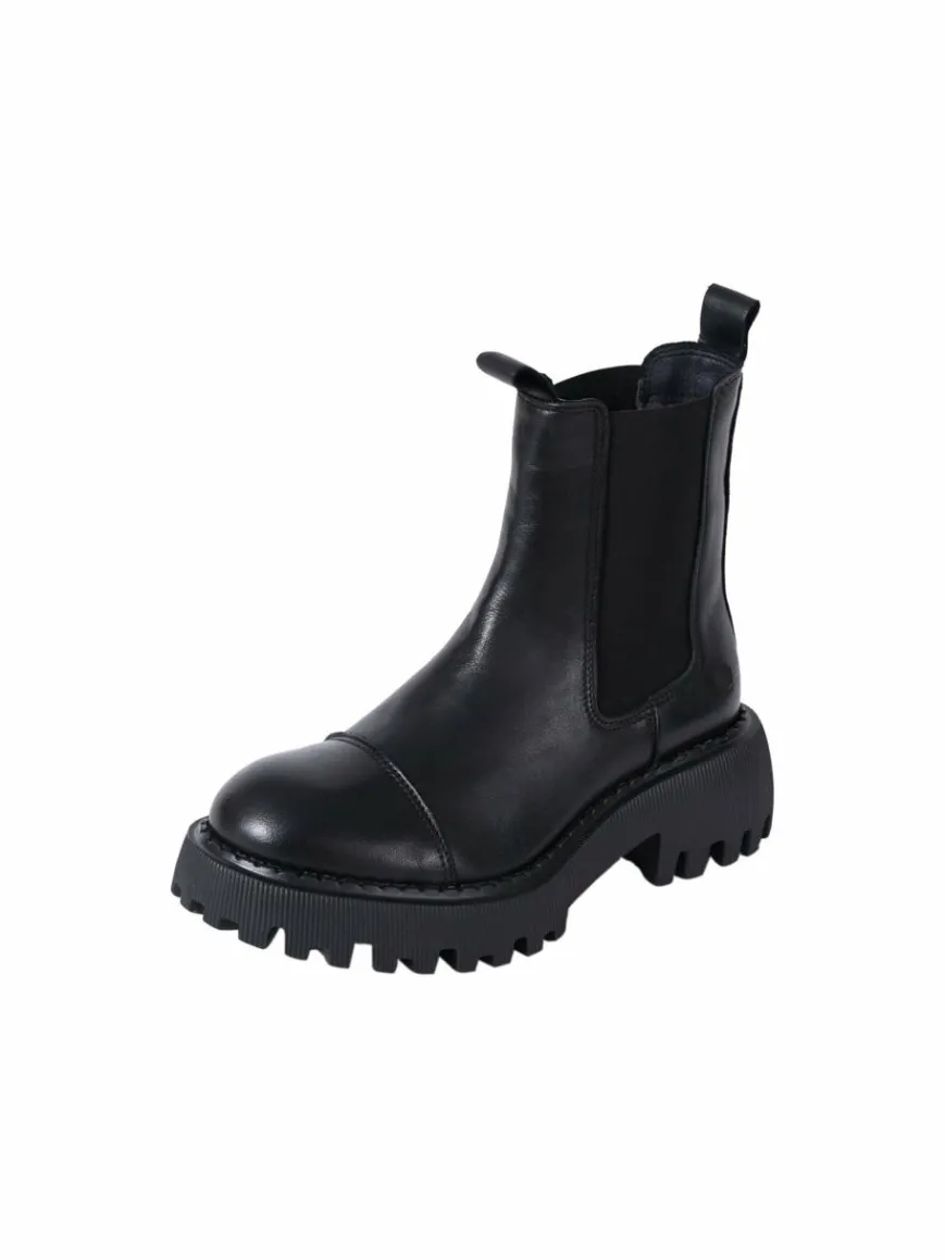 Apple of Eden Boots & Stiefeletten*Damen Chelsea-Boots - FLO schwarz uni