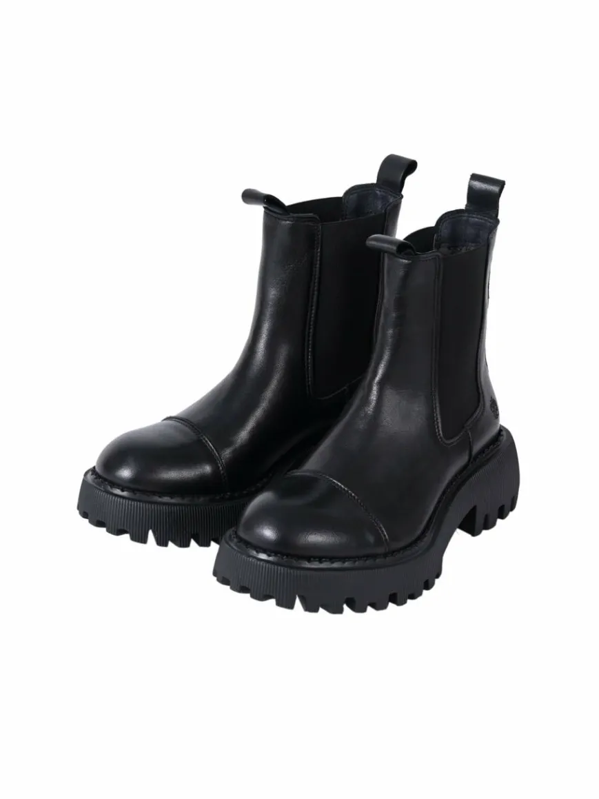 Apple of Eden Boots & Stiefeletten*Damen Chelsea-Boots - FLO schwarz uni
