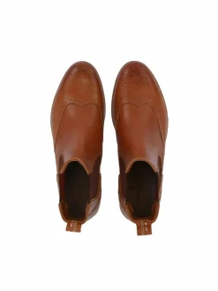 Crickit Boots & Stiefeletten*Damen Chelsea-Boots - HELEN cognac uni