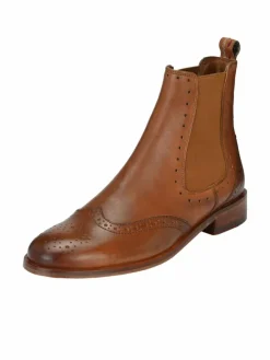 Crickit Boots & Stiefeletten*Damen Chelsea-Boots - HELEN cognac uni