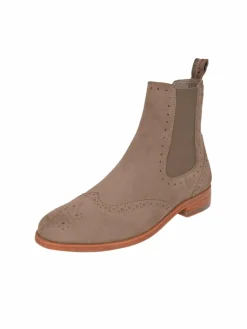 Crickit Boots & Stiefeletten*Damen Chelsea-Boots - HELEN taupe uni