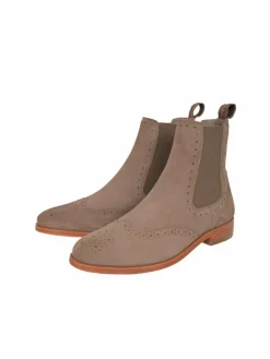 Crickit Boots & Stiefeletten*Damen Chelsea-Boots - HELEN taupe uni