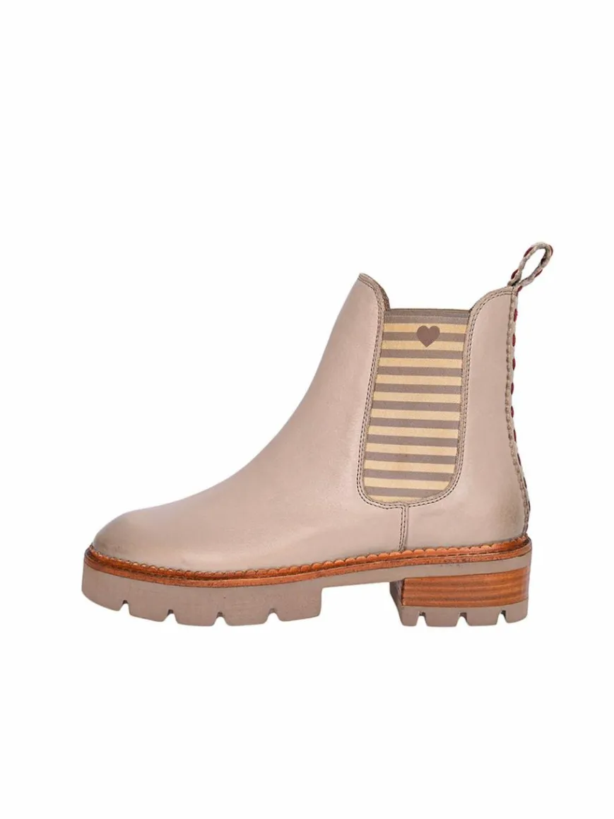 Crickit Boots & Stiefeletten*Damen Chelsea-Boots - NICKI braun bedruckt