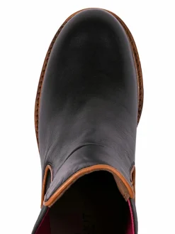 Crickit Boots & Stiefeletten*Damen Chelsea-Boots - NOLA schwarz cognac uni