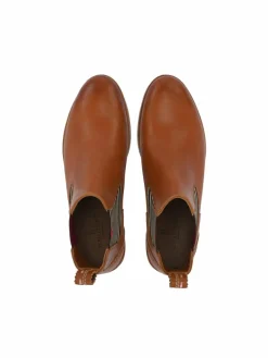 Crickit Boots & Stiefeletten*Damen Chelsea-Boots - SUVI cognac bedruckt