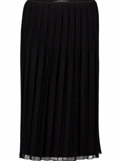 Vera Mont Röcke*Damen Chiffonrock schwarz uni