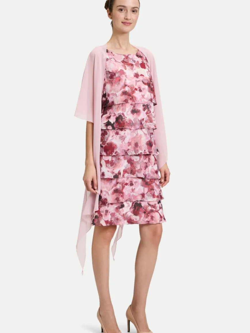 Vera Mont Pullover & Strickjacken*Damen Chiffonstola rosa uni