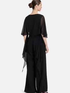 Vera Mont Pullover & Strickjacken*Damen Chiffonstola schwarz uni