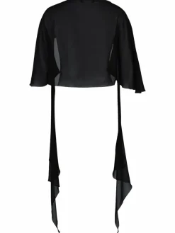 Vera Mont Pullover & Strickjacken*Damen Chiffonstola schwarz uni