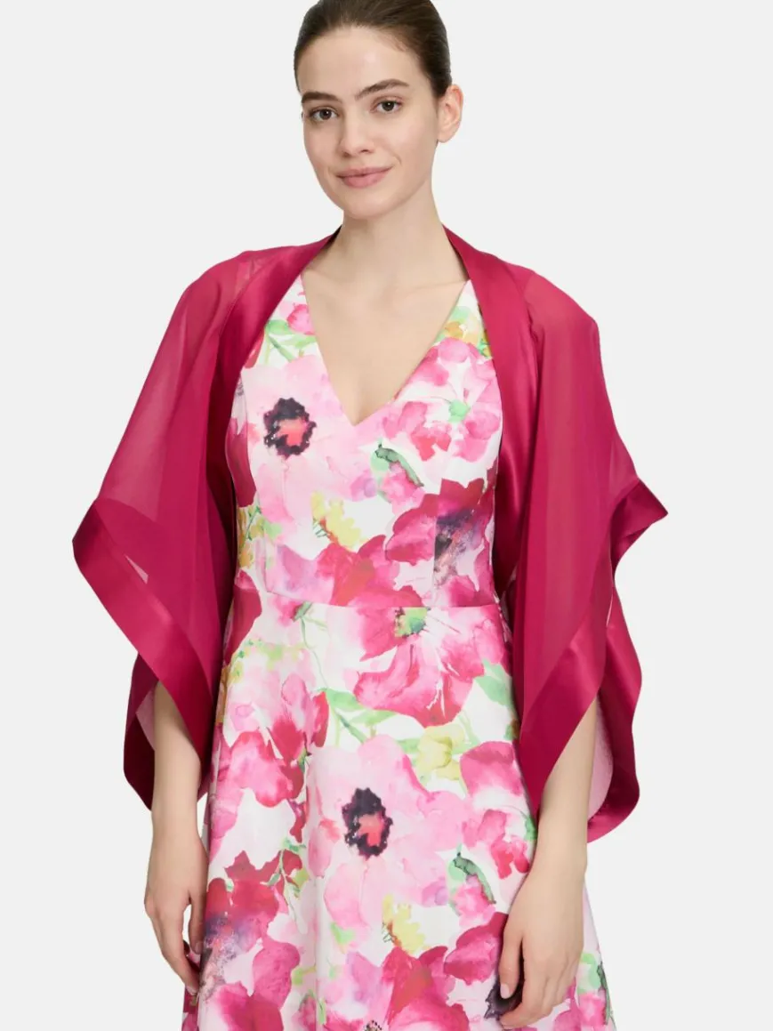 Vera Mont Schals & Tücher|Blazer*Damen Chiffonstola bordeaux uni