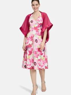 Vera Mont Schals & Tücher|Blazer*Damen Chiffonstola bordeaux uni