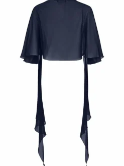 Vera Mont Pullover & Strickjacken*Damen Chiffonstola marine blau uni