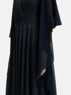 Vera Mont Pullover & Strickjacken*Damen Chiffonstola marine blau uni