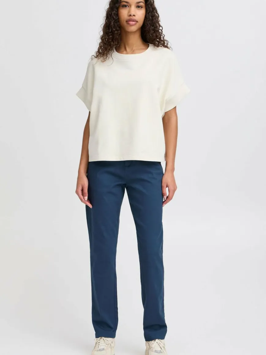 OXMO Hosen*Damen Chinohose - OXKVITANA blau uni