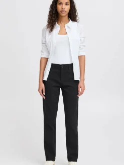 OXMO Hosen*Damen Chinohose - OXKVITANA schwarz uni