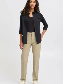 OXMO Hosen*Damen Chinohose - OXKVITANA beige uni